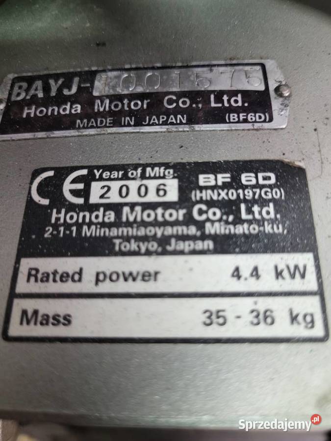 Silnik do łodzi Honda 6 4 Takt Olsztyn