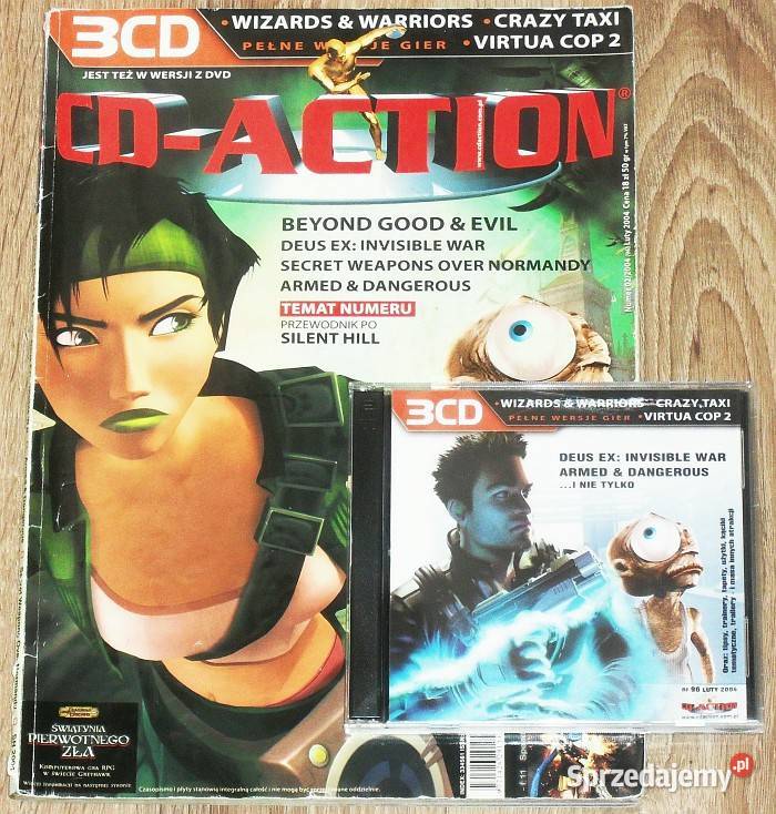 Magazyn CDACTION dodatki płyty niekompletne 2004 Książki i Podręczniki śląskie Gliwice