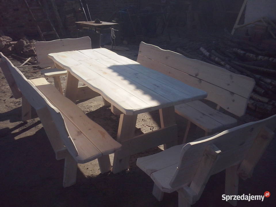 Meble ogrodowe Stoł z Ławkami 170X80 999zl Zawiercie