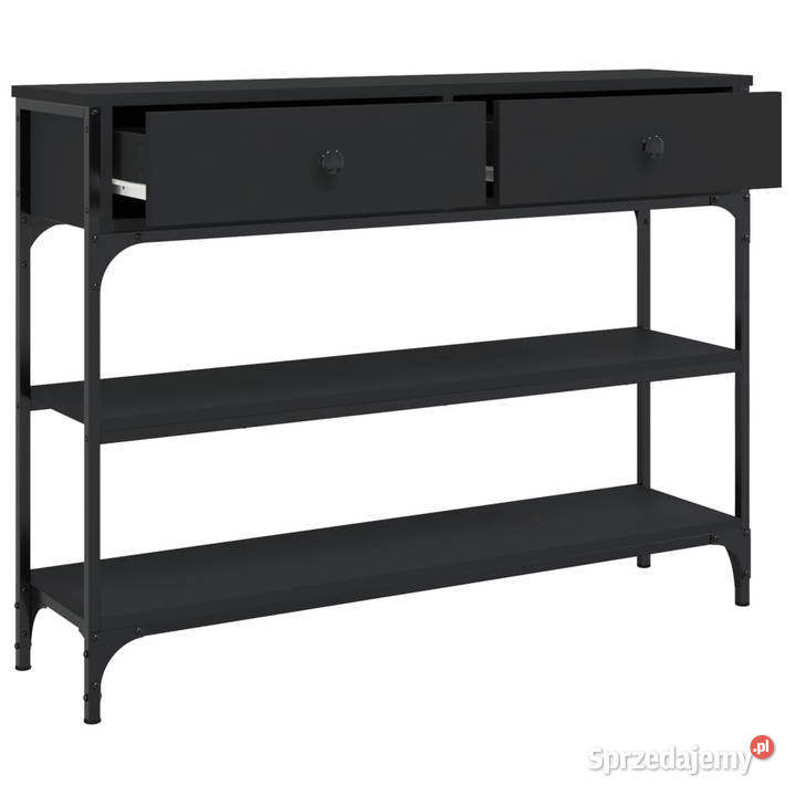 Stolik konsolowy czarny 100x25x75 WM834180 Warszawa