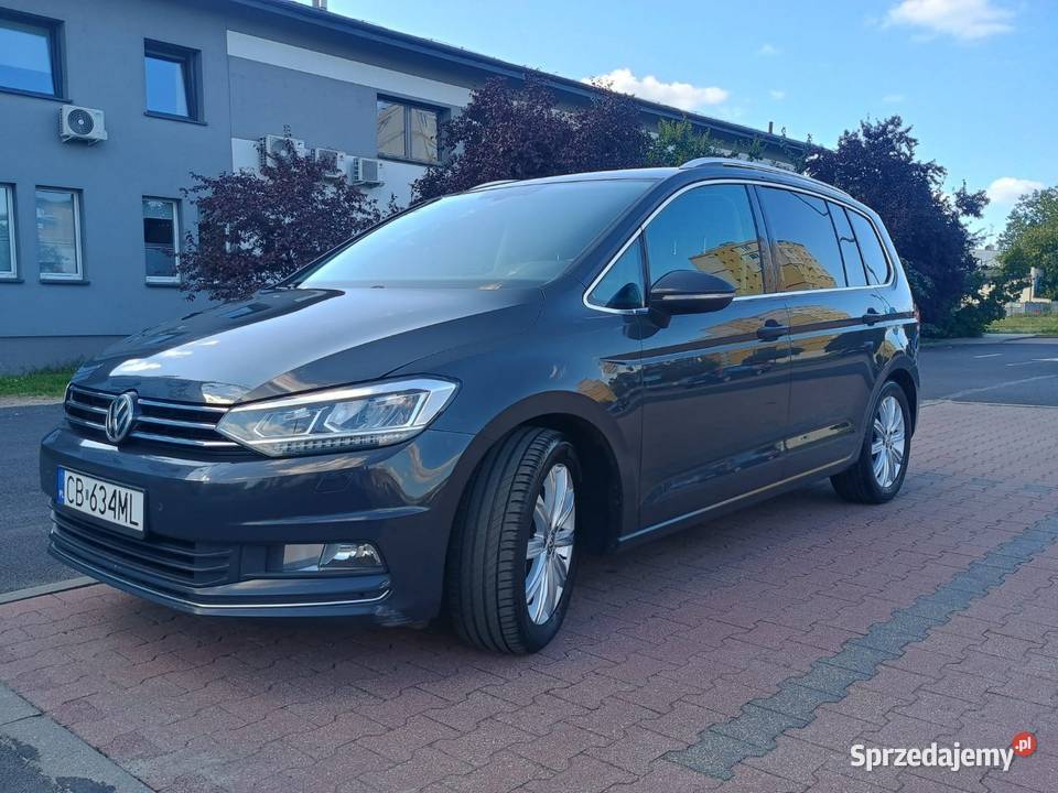 Volkswagen Touran III 20 TDI HIGHLINE zadbany Rok produkcji 2016 Bydgoszcz