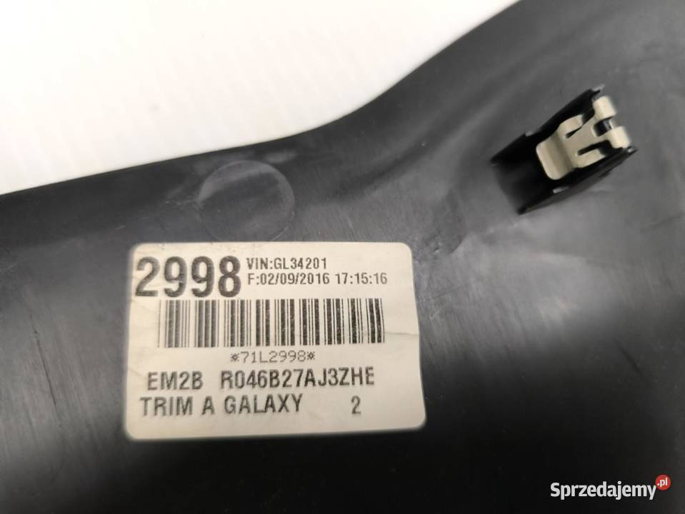 ZAŚLEPKA OSŁONA TUNELU FORD GALAXY MK4 16R