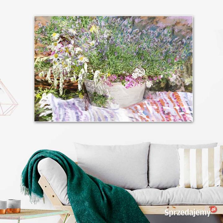 Nowoczesny obraz Lawenda Renoira grafikiobrazy podlaskie Ignatki