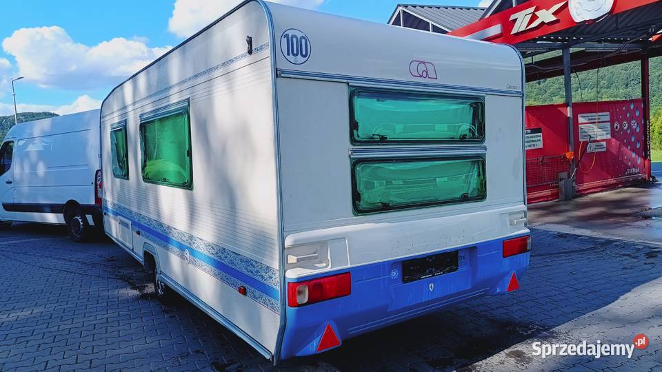 przyczepa kempingowa łóżka piętrowe campingowa Kempingowe Motoryzacja Międzybrodzie Bialskie sprzedam