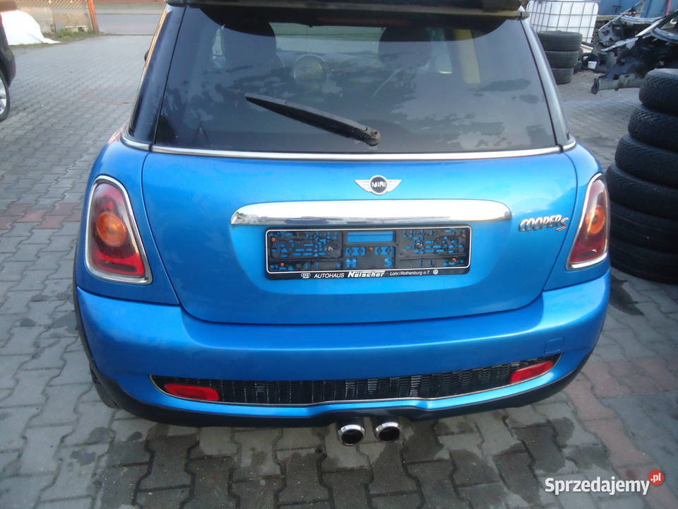 MINI COOPER S KLAPA BAGAŻNIKA ZDERZAK TYŁ TŁUMIK osobowe pomorskie Nowy Dwór Gdański sprzedam