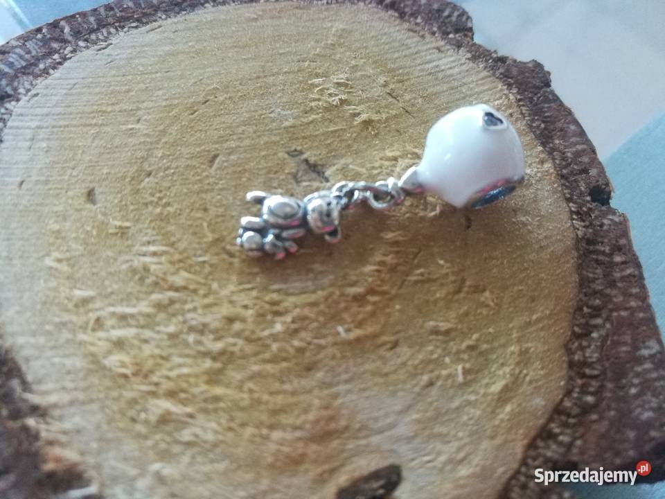 Pandora Charm zawieszka miś balon balonem srebrne mazowieckie