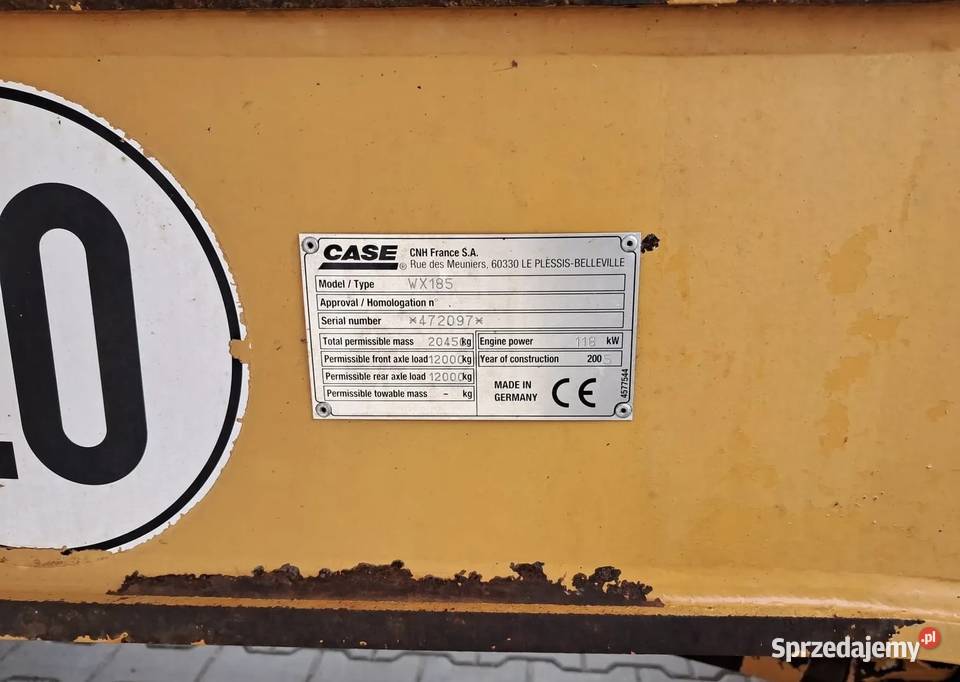 Case WX185 Ogrodzieniec