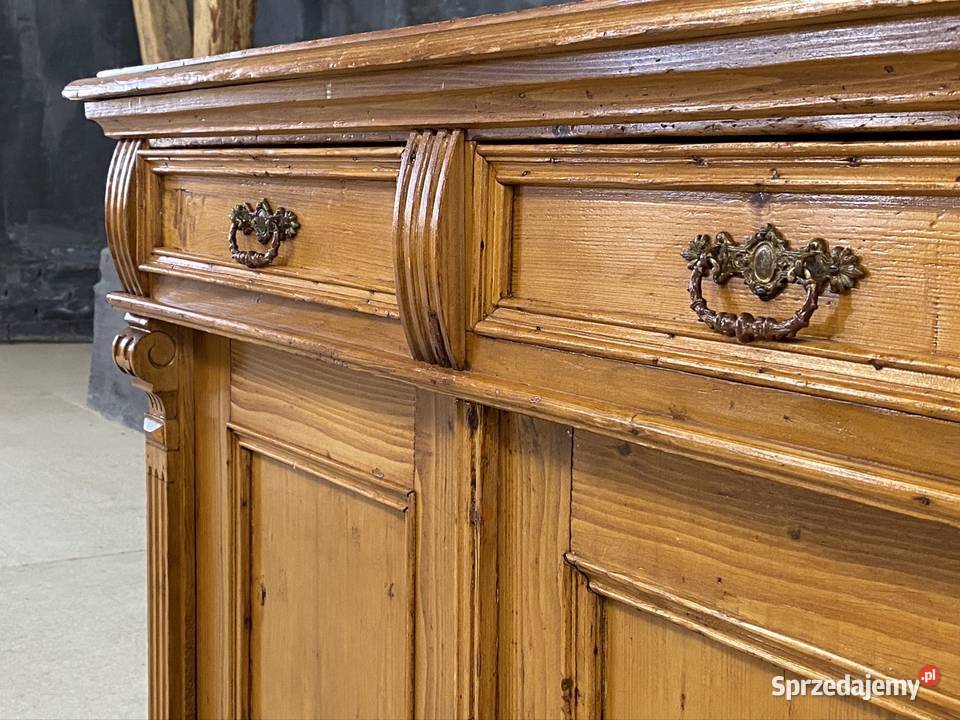 Komoda sosnowa vintage rustykalna lite drewno 87cm