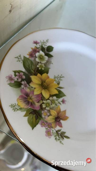 Filiżanka z talerzykiem Royal Kent Staffordshire Gdańsk
