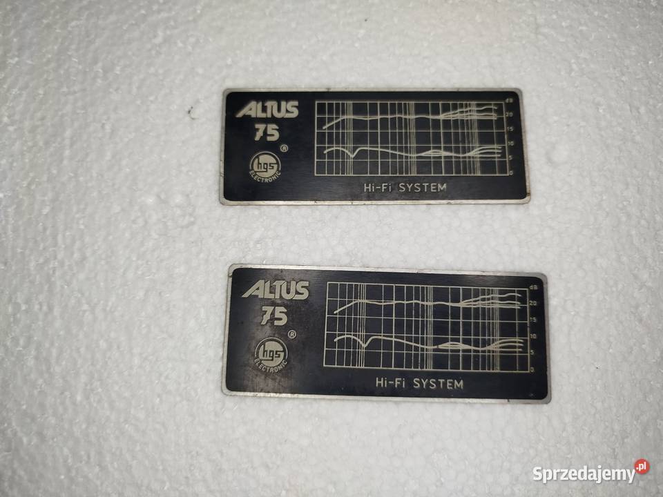 Tabliczka Altus 75 Unitra Tonsil łódzkie Zgierz