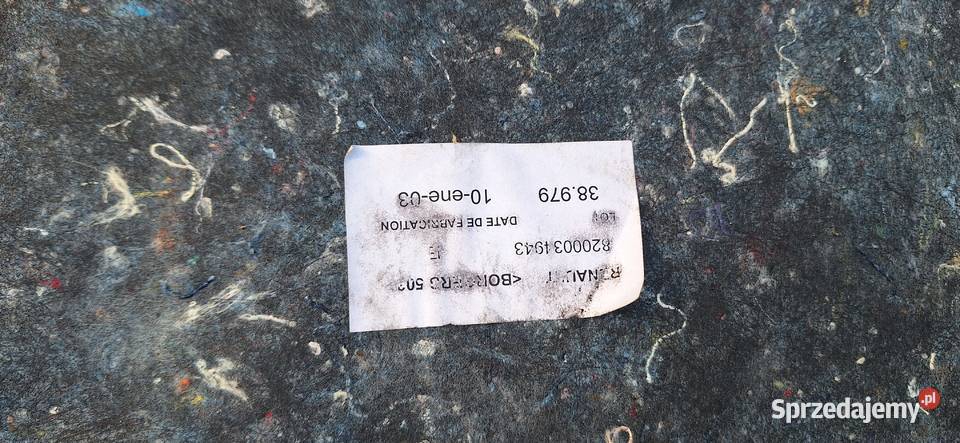 Wykladzina bagażnika Renault Megane II śląskie