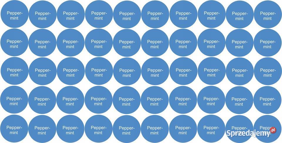 Etykiety naklejki na olejki eteryczne Peppermint Kamionna