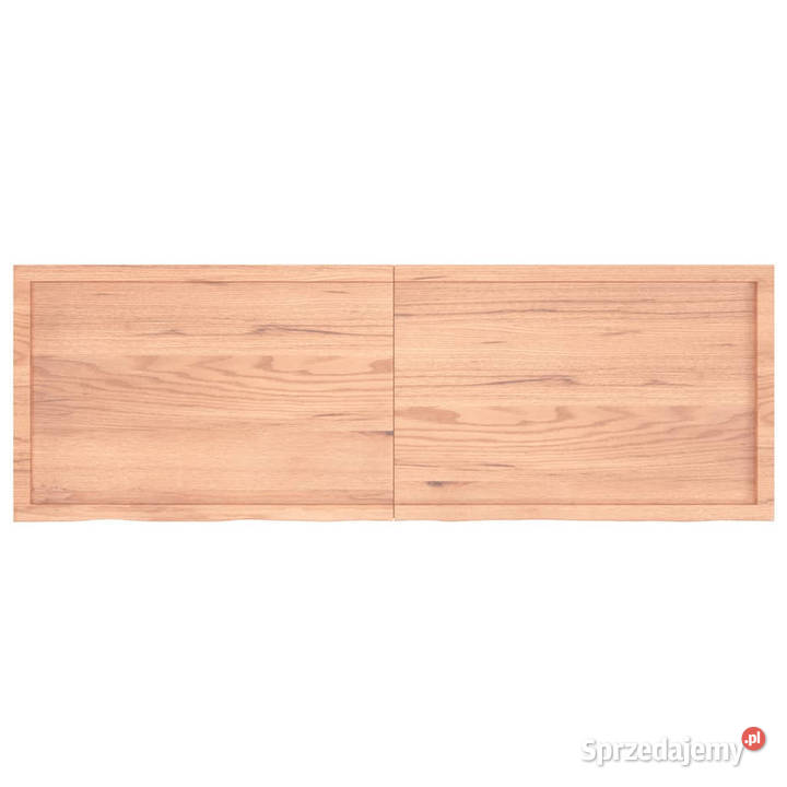 Półka brązowa 180x60x26 lakierowane lite drewno