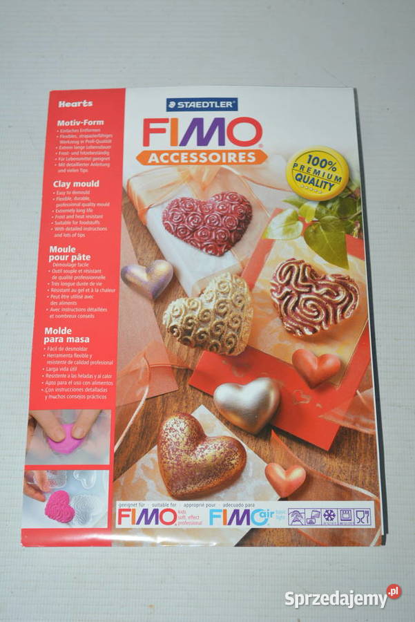 FIMO Serca Forma szablon do odlewów 8 serc formy
