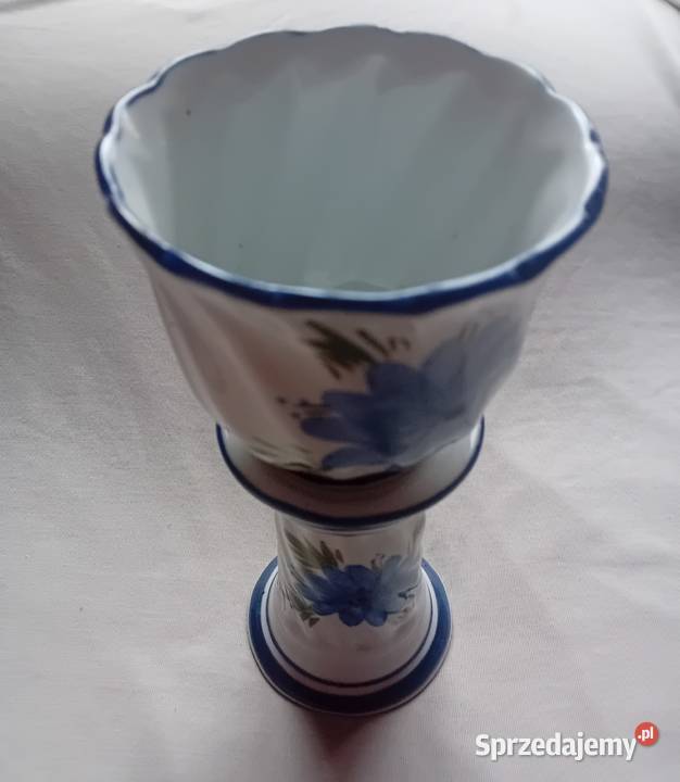 Porcelanowa osłonka doniczki na kolumnie Koźminek