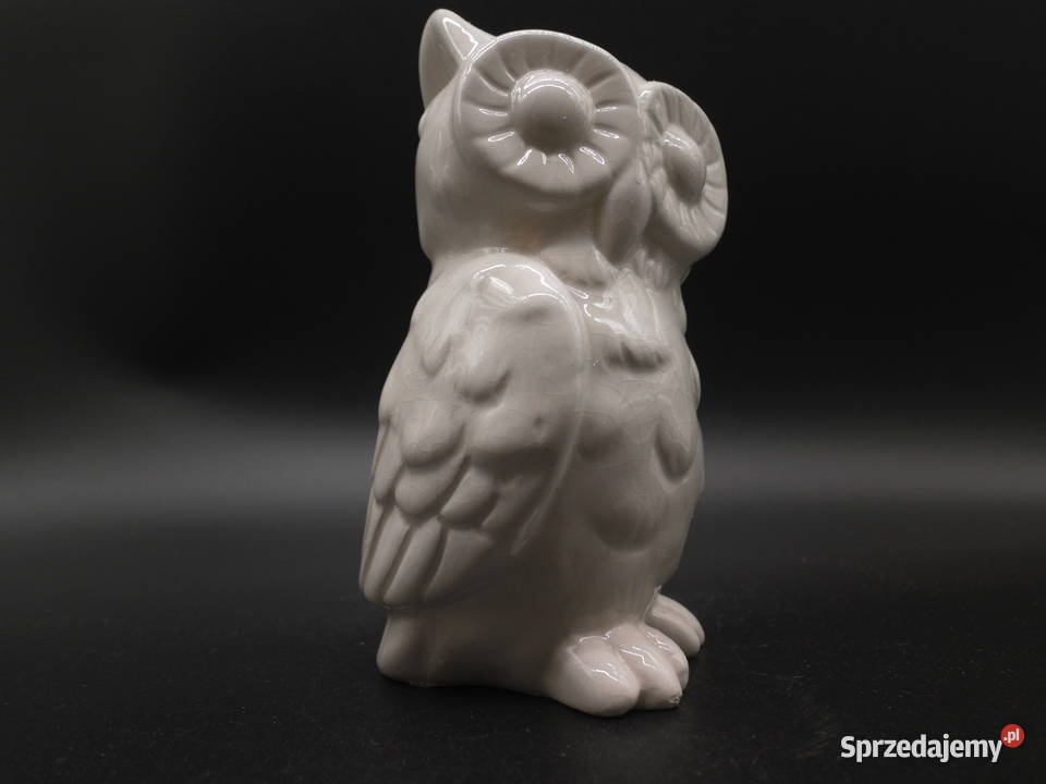 Ceramiczna figurka sowa Raszków