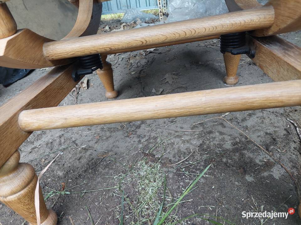 Fotel bujany na sprężynach antyk super stsn 10cm Koszalin