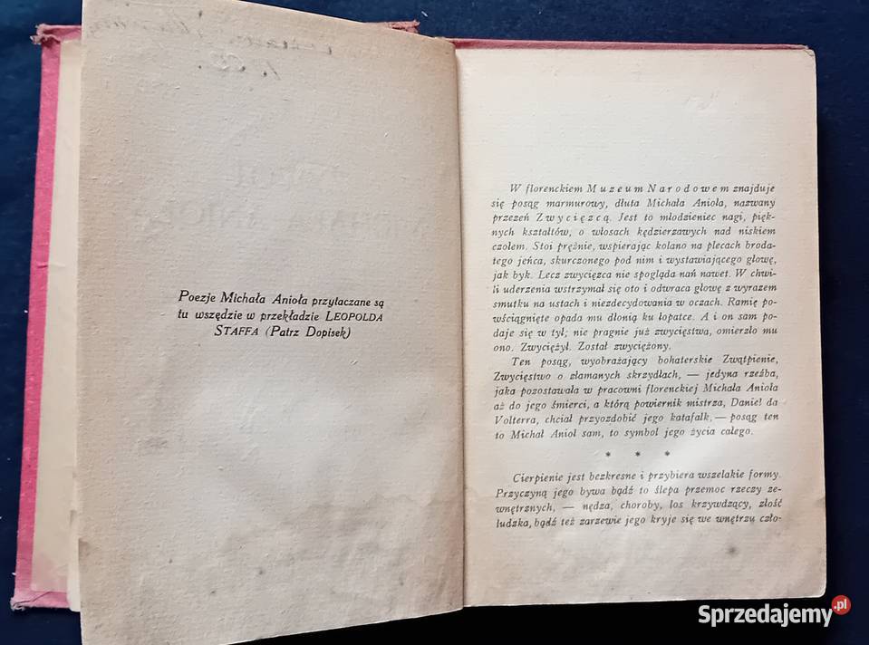 Romain Rolland Żywot Michała Anioła Wyd B Rudzki Koźminek