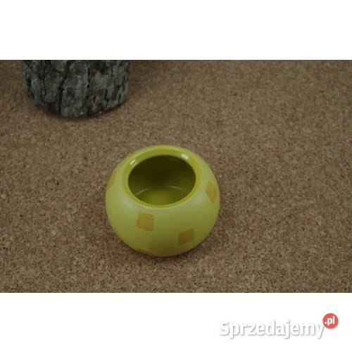 Mała cukiernica ceramiczna limonkowa pojemnik Porcelana i szkło sprzedam