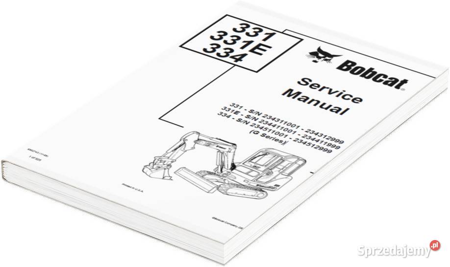 Bobcat 3093 Instrukcja katalog napraw obsługi wielkopolskie