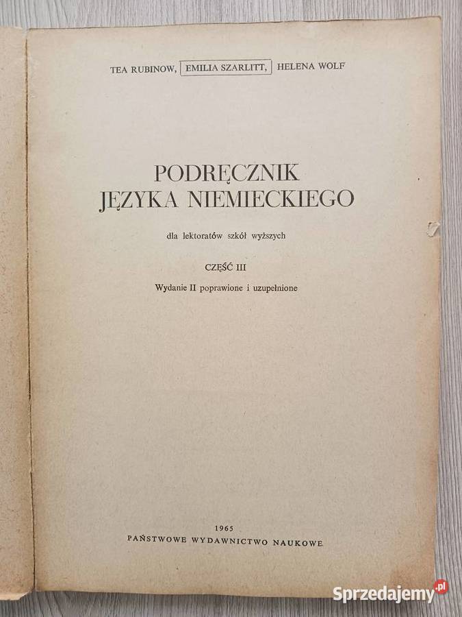 Podręcznik języka niemieckiego cześć 13 T Rok wydania 1967