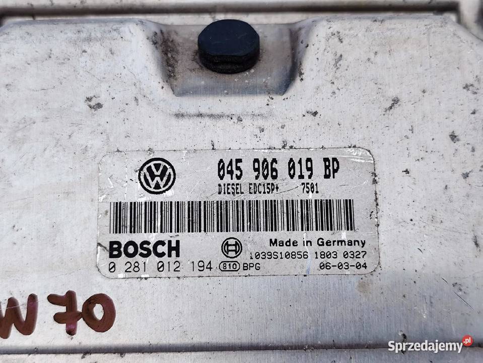 VW Polo IV 9N3 STEROWNIK KOMPUTER SILNIKA 14 TDI wielkopolskie Przemęt