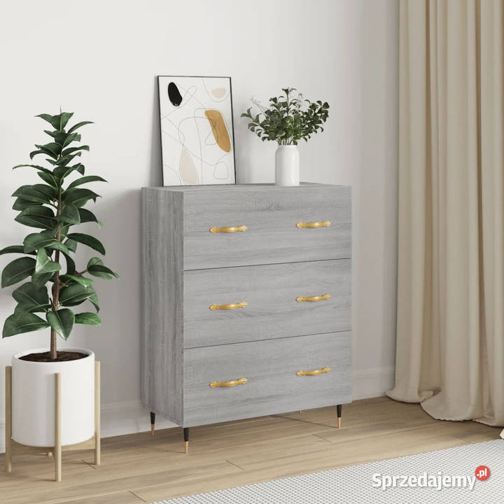 Szafka szary dąb sonoma 695x34x90 materiał Pozostałe