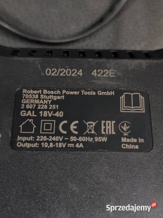 Ładowarka Bosch GAL 18V40 Professional 18V 4A Poddębice