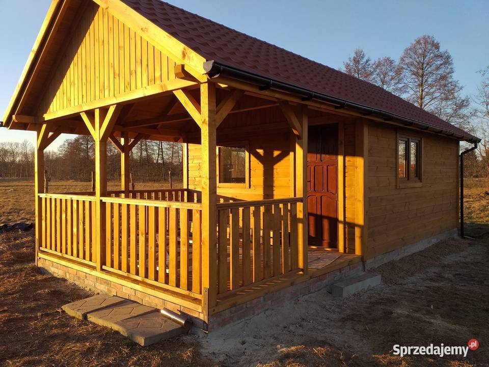 Domek ogrodwy narzędziowy z tarasem letniskowy Domki drewniane Lubin sprzedam