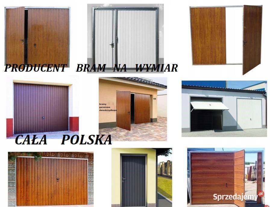 Brama garażowa dwuskrzydłowa 220x190 uchylna Szczecin