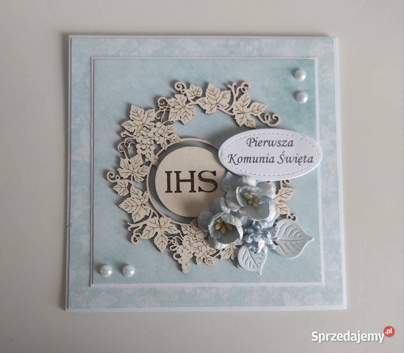 Kartka w pudełku ręcznie robiona na Pamiątkę Łódź