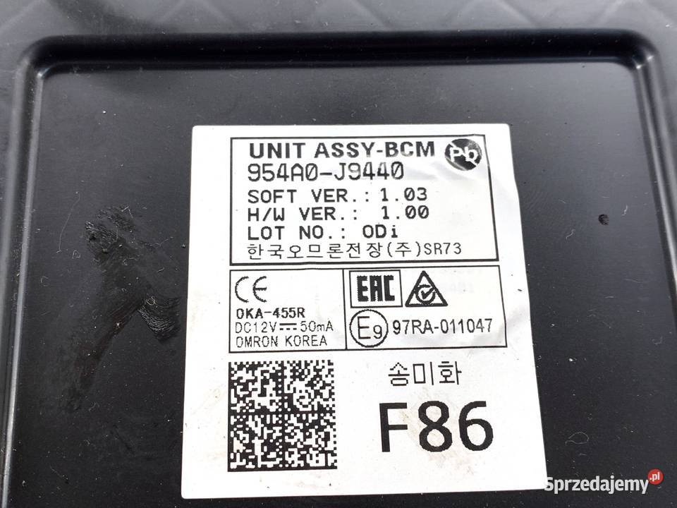 MODUŁ KOMFORTU HYUNDAI KONA 954A0J9440 Crossover