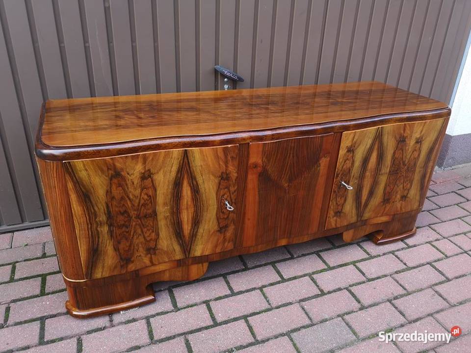 Komoda ARTDECO Orzech Niska Stara Antyk Politura Swarzędz