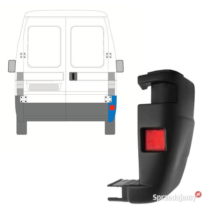 Narożnik Zderzaka PRAWY tył Fiat Ducato Peugeot łódzkie Rawa Mazowiecka