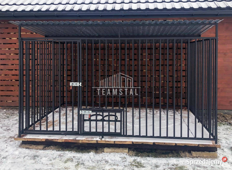 Kojec Psów 3x25m Drewniana podłoga Uchwyt na Kraków sprzedam