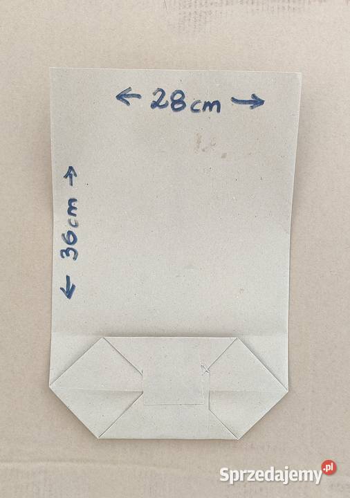 Torba papierowa szara 5 nowe dolnośląskie