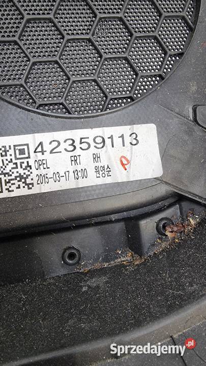 BOCZEK TAPICERKA DRZWI PRAWY PRZÓD OPEL MOKKA A kujawsko-pomorskie