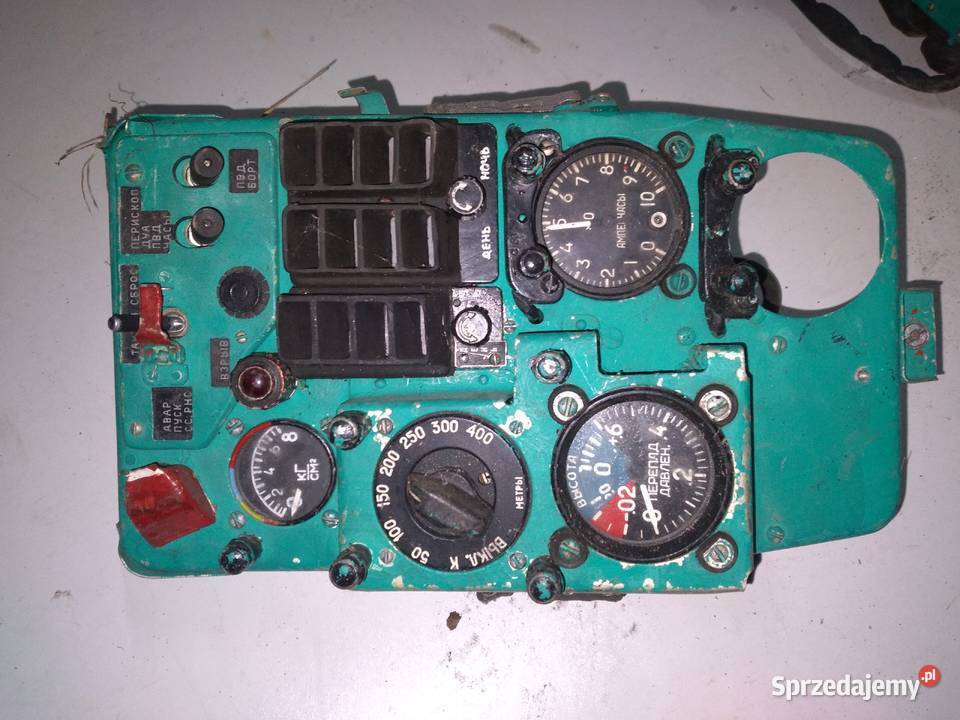 Kokpit samolotu Mig21 zegary Mig 21 Militaria zachodniopomorskie