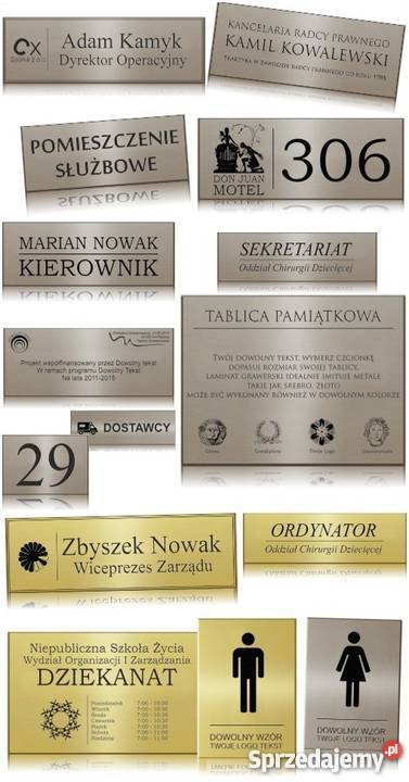 tablice grawrowane Wisła Mała