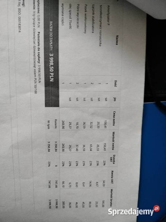 ambulans karetka relingi dachowe Motoryzacja lubuskie Drągowina