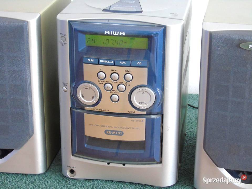 Wieża Aiwa kolumny radio AUX ładna DOSTAWA Jasło