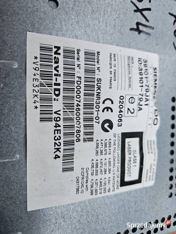 Radio suzuki SX4 oginalne navi mazowieckie Ostrówek sprzedam