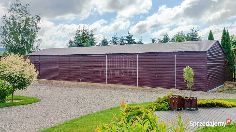 Hala Garaż Blaszany 20x6m 4x Brama Drzwi TS692 Gdańsk