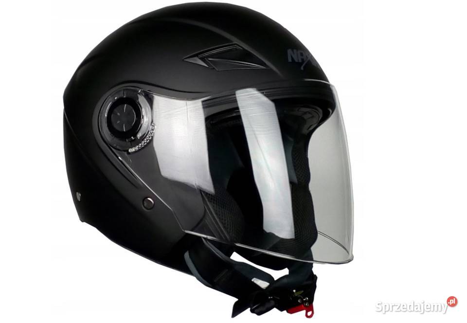 Kask motocyklowy otwarty Naxa S21czarny Mat M Kaski i odzież