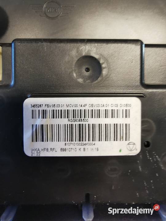 MINI R56 PANEL PRZEŁĄCZNIK KLIMATYZACJI 3456884 Kurowice