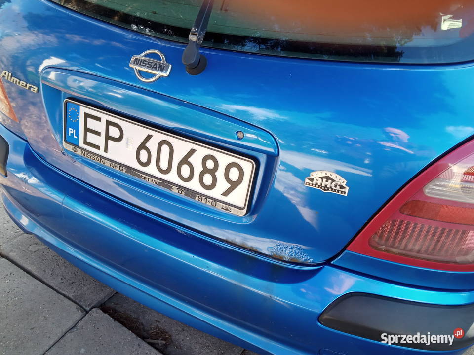 Nissan Almera sprawny opłacony 15 benzyna Almera Piotrków Trybunalski sprzedam