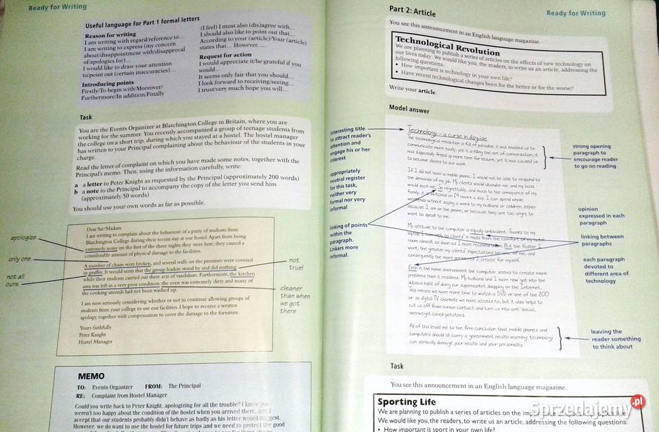 Ready for CAE Coursebook Roy Norris Chełm sprzedam