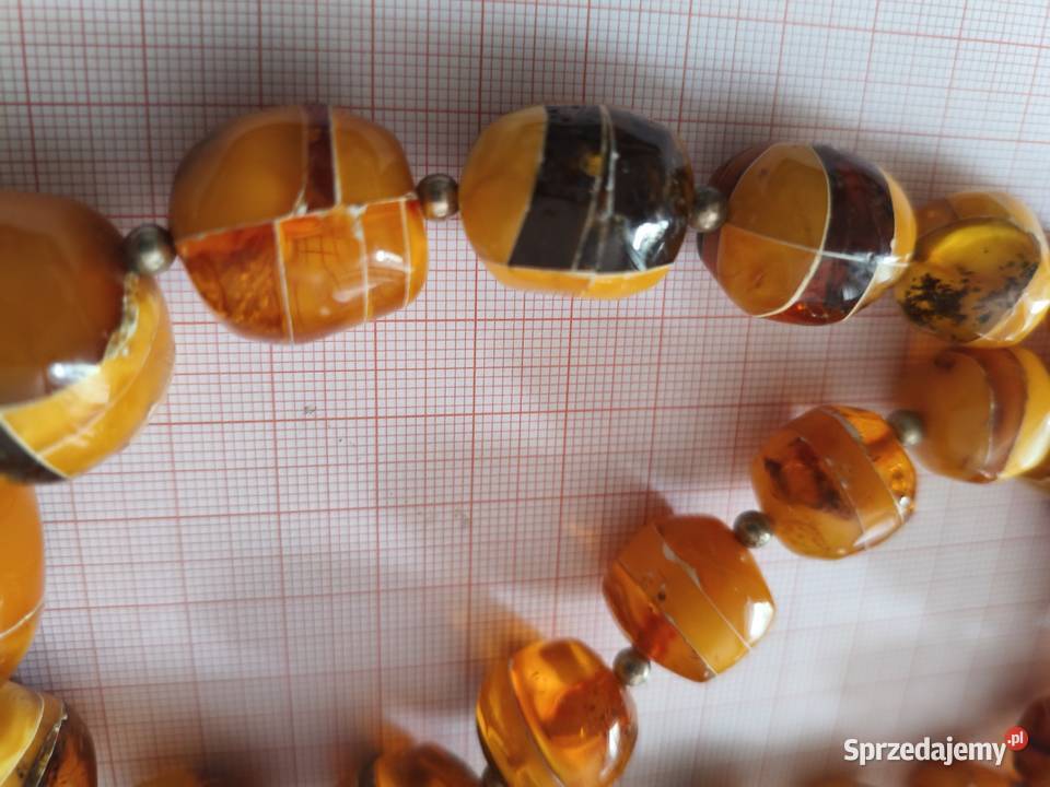 Naszyjnik Bursztyn Vintage Białystok sprzedam