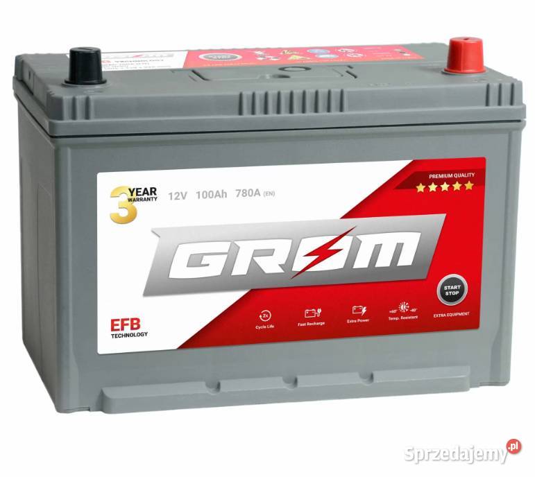 Akumulator Grom EFB 100Ah780A J P Starogard Gd osobowe Starogard Gdański
