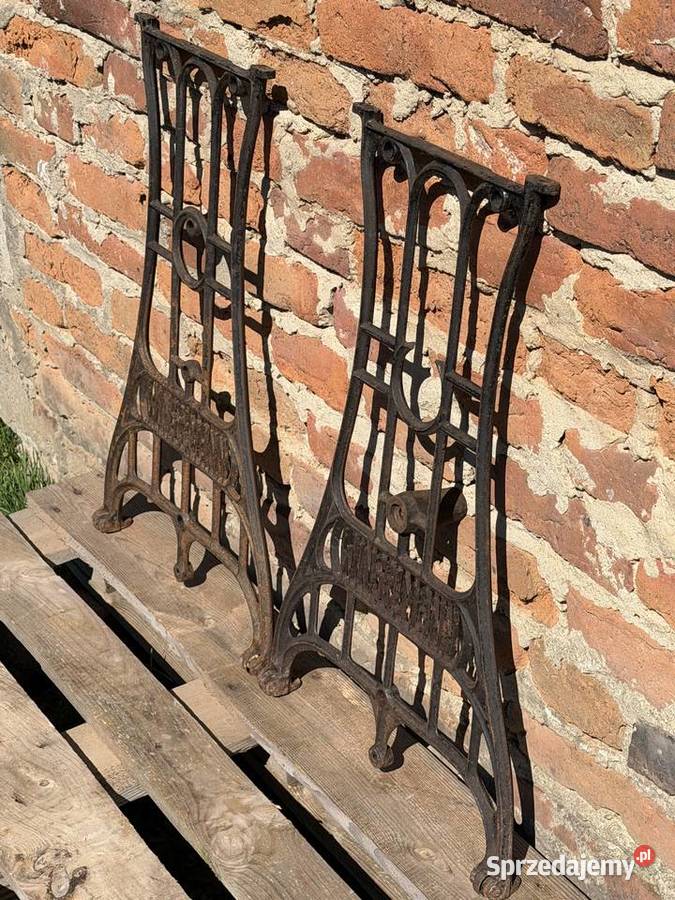 STARE ŻELIWNE NOGI PODSTAWA MASZYNY STARA dolnośląskie Bielawa